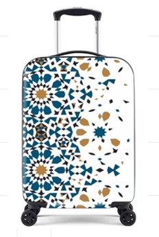 Moroccan Pattern Luxury Suitcase